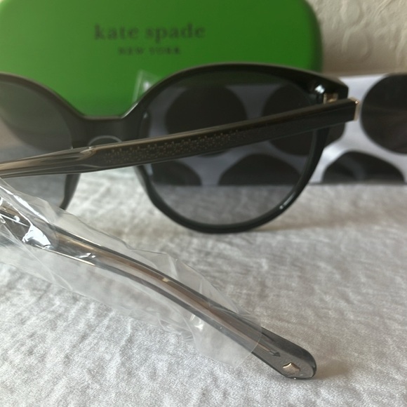 Kate Spade: Black Kimberlyns Singlasses- Gray Gradient main image 10